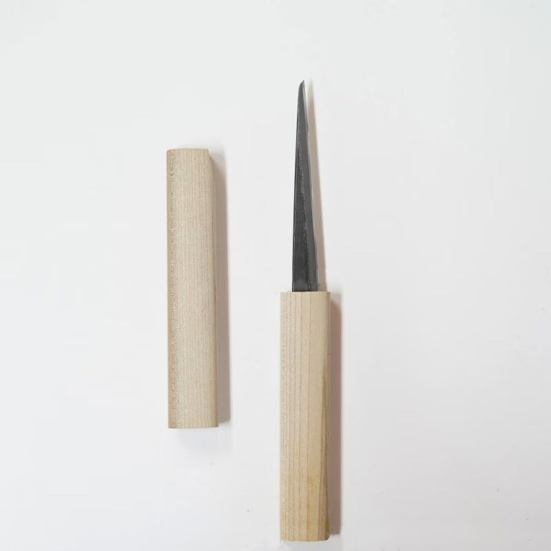 Baishinshi Couteau de sculpture japonais White Steel – Kuri Kogatana droitier & gaucher