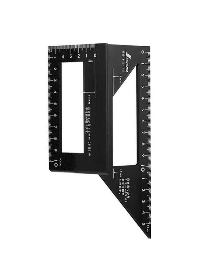 Guide d’onglet Shinwa à base large – Traçage instantané 45° et 90°