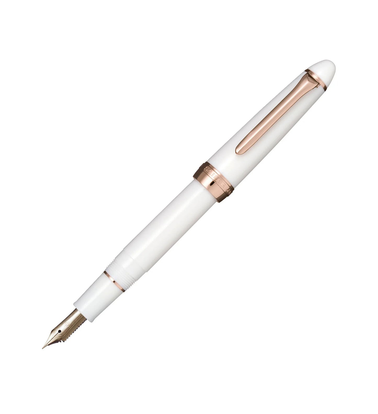 Pluma estilográfica Sailor Fasciner nacarada con detalles en oro rosa