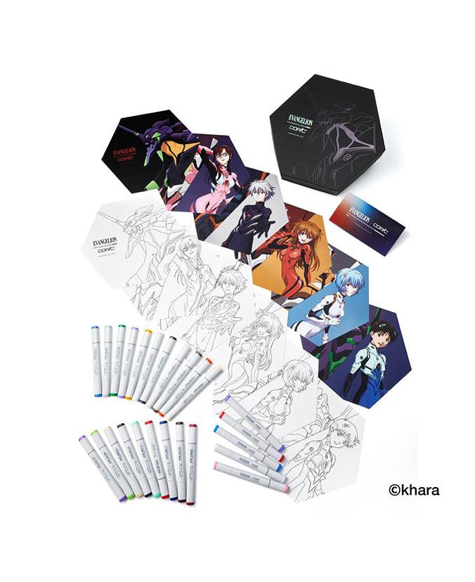 EVANGELION × COPIC EVA Color Set Premium – 25 feutres à alcool