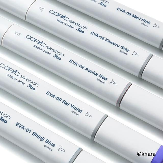EVANGELION × COPIC EVA Color Set Premium – 25 feutres à alcool