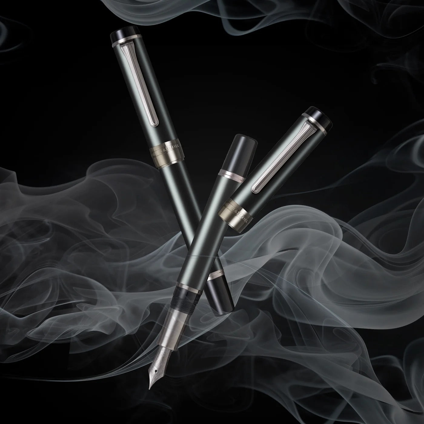 Stylo-plume Sailor CYLINT Matte Black Stainless Steel – Plume 21K