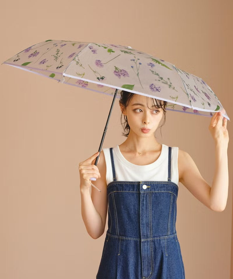 Parapluie Pliable Mini Motif Floral Vinyle Pluie & Soleil plantica × Wpc.