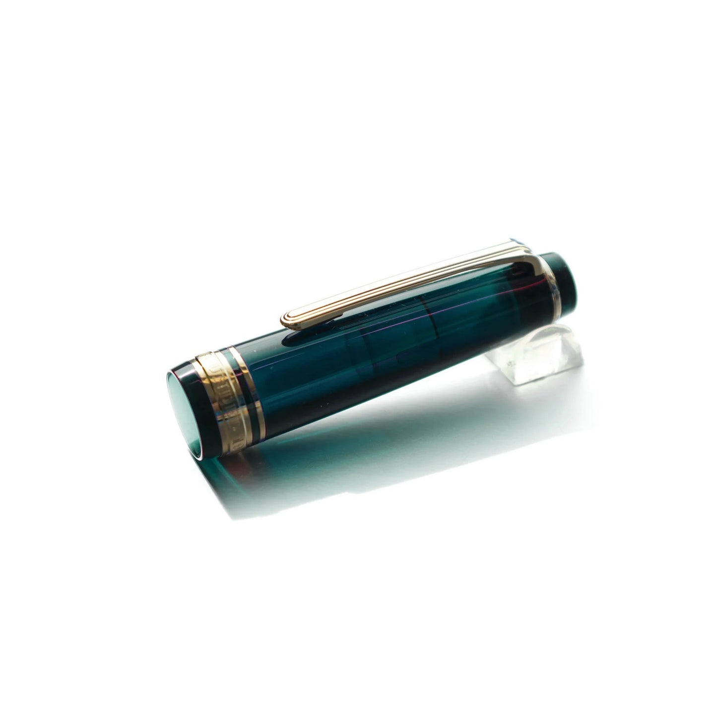 Stylo-plume compact Sailor Rencontre – Résine marbrée et plume or 14 K