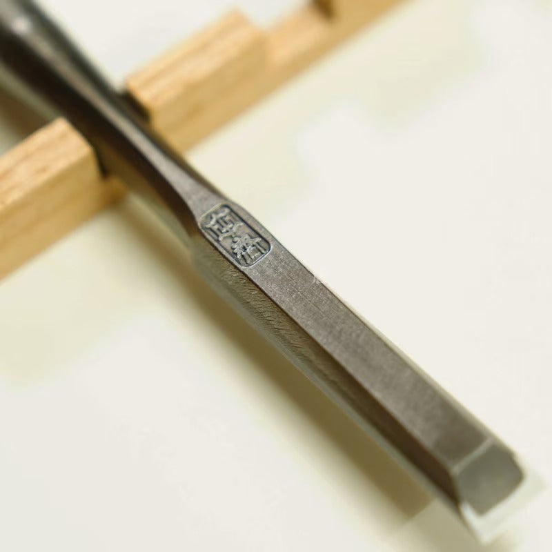 Tasai – Coffret de 10 ciseaux à bois japonais Oire Nomi polis, manches en palissandre