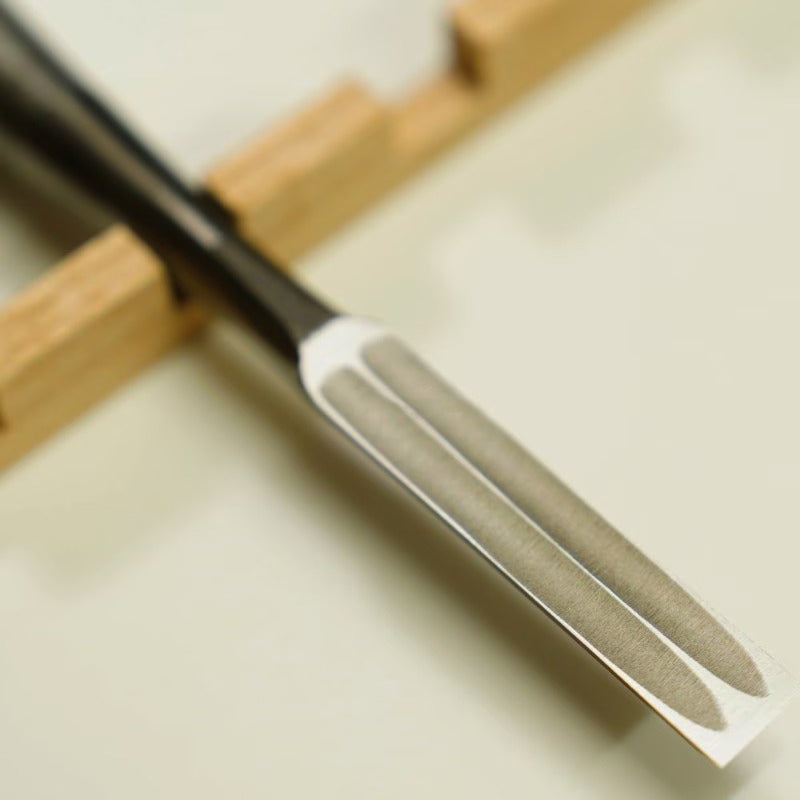 Tasai – Coffret de 10 ciseaux à bois japonais Oire Nomi polis, manches en palissandre
