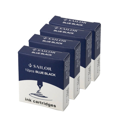 Lot de 48 Cartouches d’Encre Sailor pour Stylo-Plume – 4 Boîtes