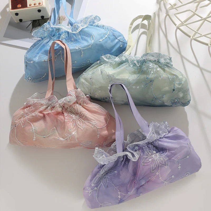Parapluie Pliable Anti-UV Double Couche Dentelle Kumokasa