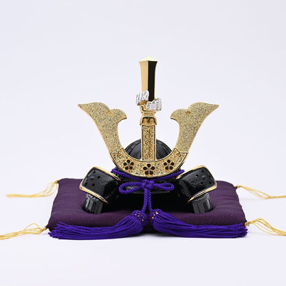 Casque de samouraï japonais Maeda Toshinaga Ginzado | Kabuto décoratif fabriqué au Japon