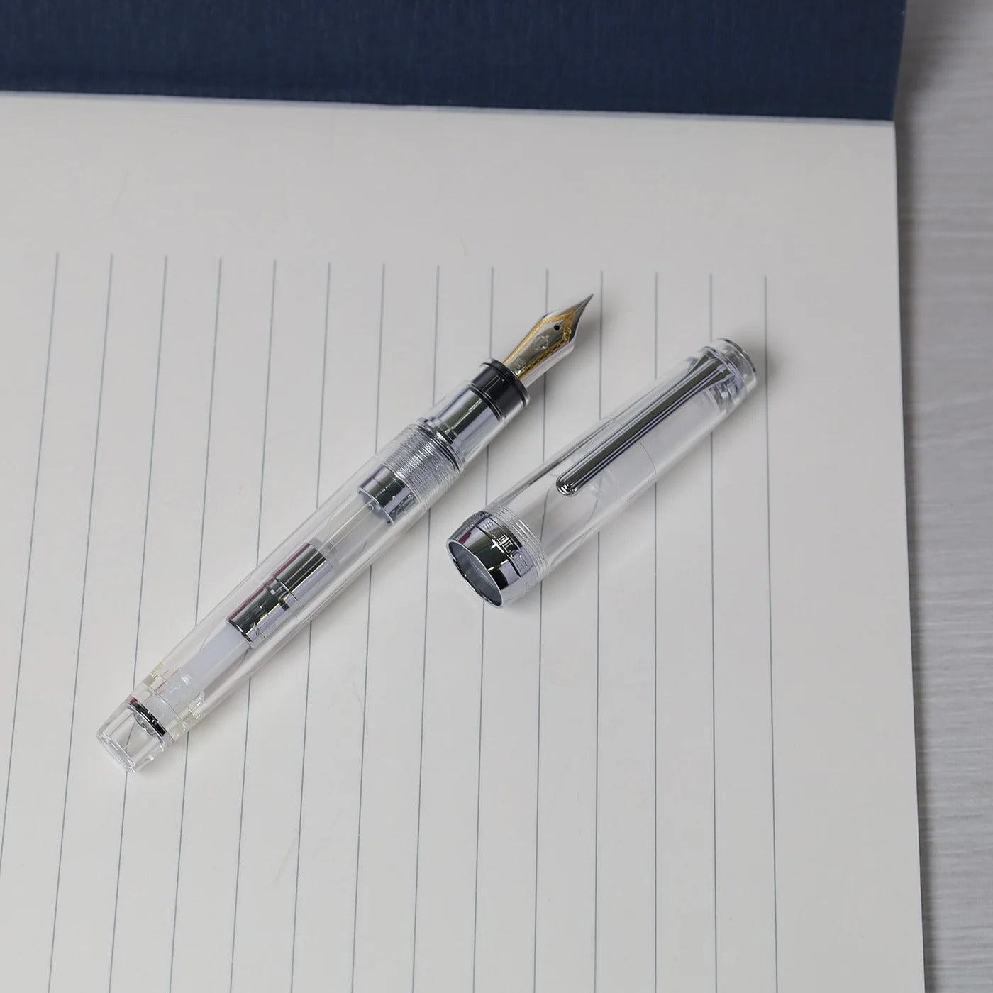 Stylo-plume Sailor Professional Gear Silver Demonstrator – Plume or 21 carats