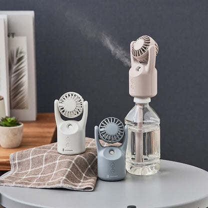 Ventilateur brumisateur rechargeable 3-en-1 pour bouteille – Life on Products