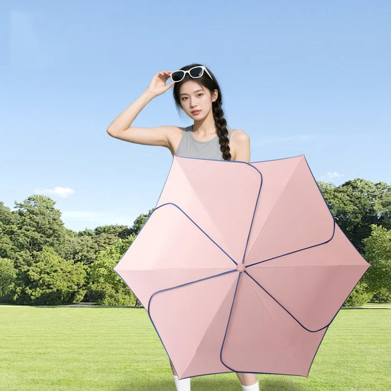 Parapluie Japonais Pliable Fleur | Ombrelle Anti-UV UPF50+ 100% UV & Pluie