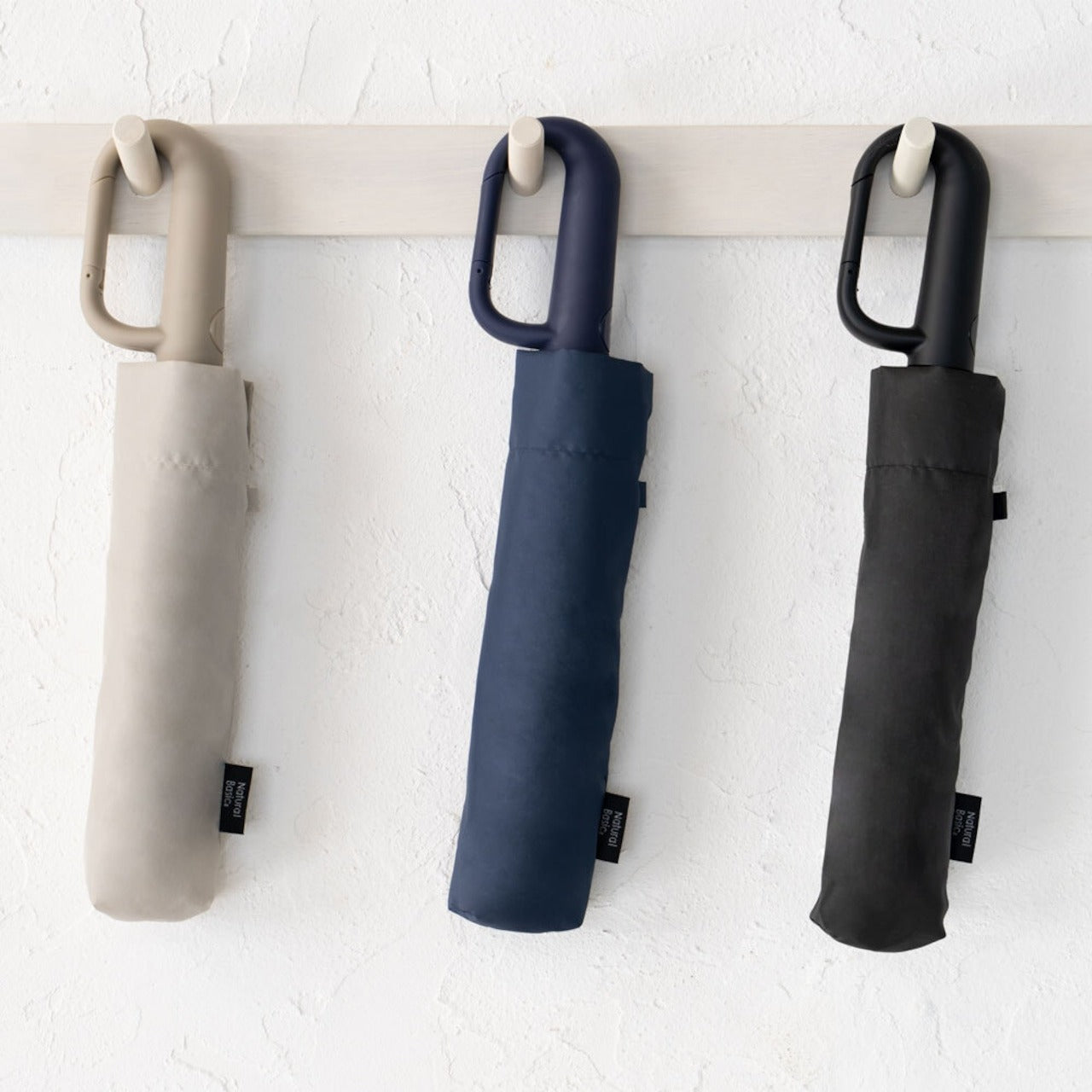 Nakatani Automatic Folding Umbrella with Carabiner Clip | Windproof 55 cm