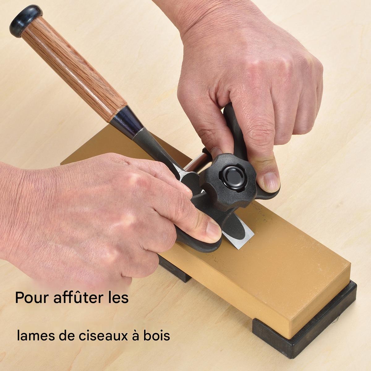 Guide d’Affûtage Japonais KAKURI KBS-50 – Guide de maintien d’angle pour ciseaux à bois et rabots