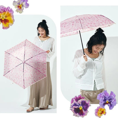 Parapluie Pliable Mini Motif Floral Vinyle Pluie & Soleil plantica × Wpc.