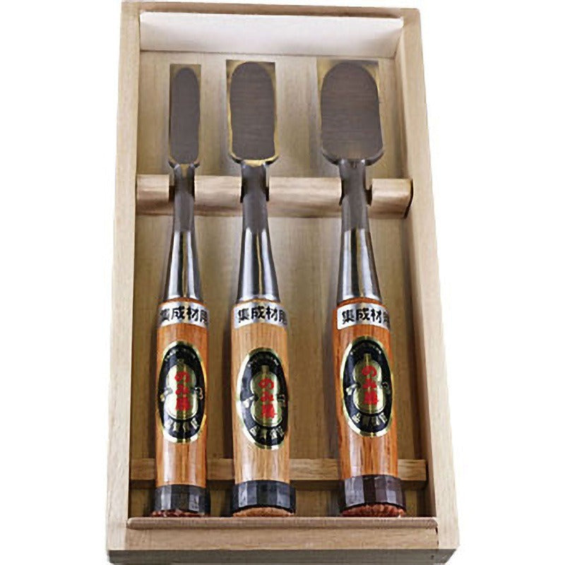 Jeu de Ciseaux à Bois Japonais Nomikatsu – Oire Nomi pour bois lamellé-collé (sets 3 / 5 / 10 pièces)