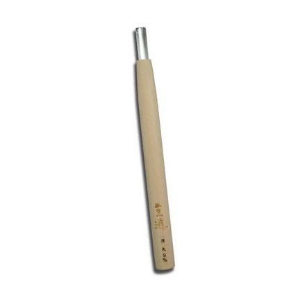 Ciseau à sculpter japonais peu arrondi (Asamaru) – Acier Aogami #2 – Manche Hinoki (1.5 à 18mm)