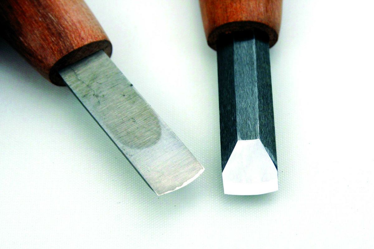 Gouge japonaise plate arrondie HSS – Finition douce et texture – Sculpture sur bois