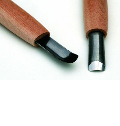 Gouge japonaise creuse HSS type cuillere – Surfaces concaves – Sculpture sur bois