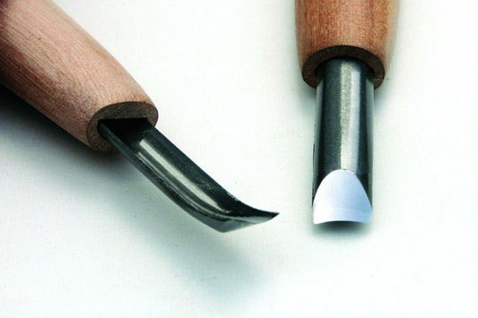 Gouge japonaise peu profonde HSS type scoop – Finition concave douce – Sculpture sur bois