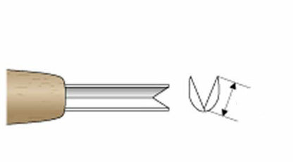 Gouge japonaise en V 45 degres HSS – Coupe tres fine – Sculpture sur bois