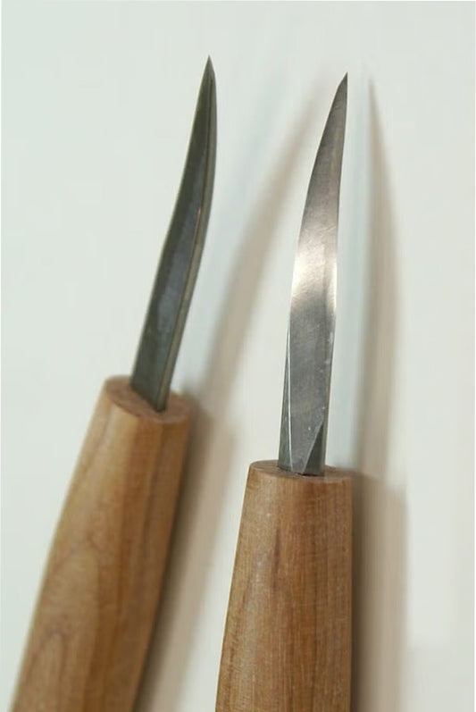 Japanese Kurigata Naginata Scoop Chisel – HSS Steel – 6 mm – Finishing concave areas – Right / Left