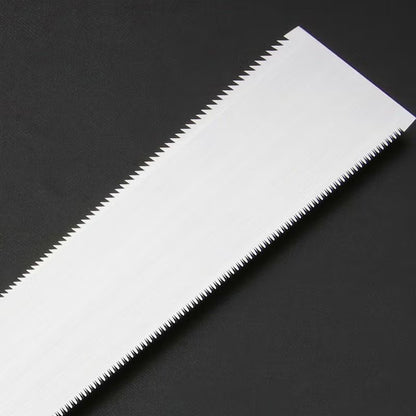 Scie Japonaise Ryoba 225 mm – Shiragane Juntaro – Acier Carbone Premium – Artisanat Japon