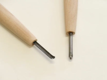 Ciseau à sculpter japonais Sajinomi (cuillère fine) – Acier HSS – 3 mm – Accès zones profondes