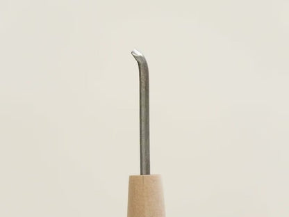 Ciseau à sculpter japonais Sajinomi (cuillère fine) – Acier HSS – 3 mm – Accès zones profondes