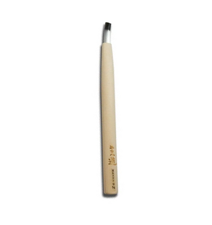 Ciseau à sculpter japonais courbé peu profond (Spoon Gouge douce) – Acier Aogami #2 – Manche Hinoki (3 à 18mm)
