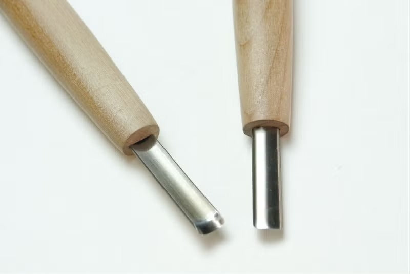 Ciseau japonais gouge externe (Sotomaru) – Acier HSS – 3 mm / 6 mm / 9 mm – Sculpture bois