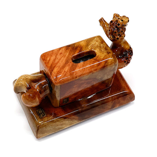 Compteur manuel artisanal japonais en bois de karin avec socle – Matsumura