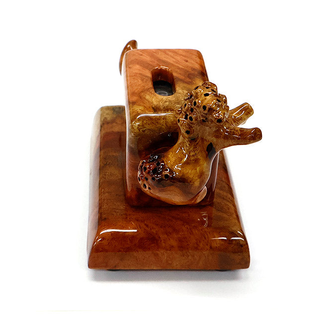 Compteur manuel artisanal japonais en bois de karin avec socle – Matsumura