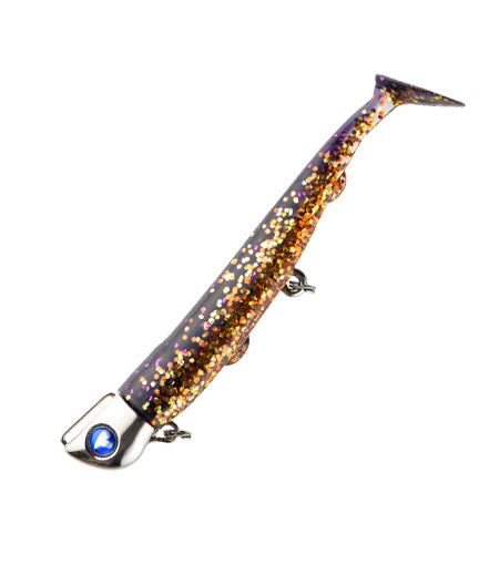 BlueBlue Jolty – Leurre Souple 4 inch sur Tete Plombee (Jig Head) 15g 22g 30g – Made in Japan