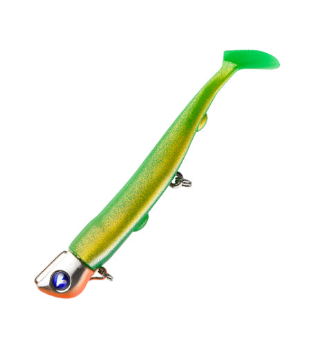 BlueBlue Jolty – Leurre Souple 4 inch sur Tete Plombee (Jig Head) 15g 22g 30g – Made in Japan