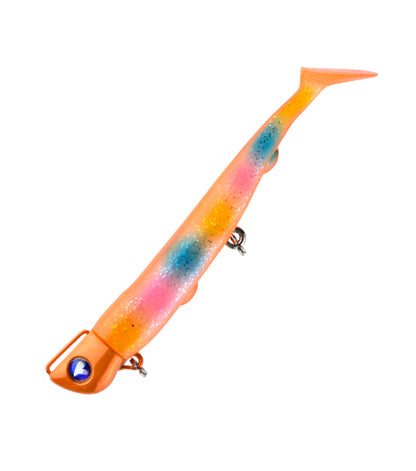 BlueBlue Jolty – Leurre Souple 4 inch sur Tete Plombee (Jig Head) 15g 22g 30g – Made in Japan