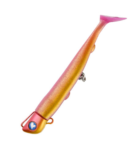 BlueBlue Jolty – Leurre Souple 4 inch sur Tete Plombee (Jig Head) 15g 22g 30g – Made in Japan