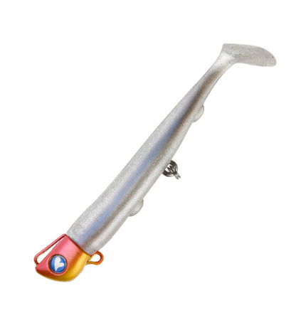 BlueBlue Jolty – Leurre Souple 4 inch sur Tete Plombee (Jig Head) 15g 22g 30g – Made in Japan