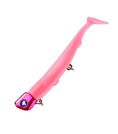 BlueBlue Jolty – Leurre Souple 4 inch sur Tete Plombee (Jig Head) 15g 22g 30g – Made in Japan