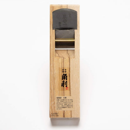 Rabot Japonais KAKURI 50 mm – Kanna double lame en acier carbone avec base en chêne (Made in Japan)