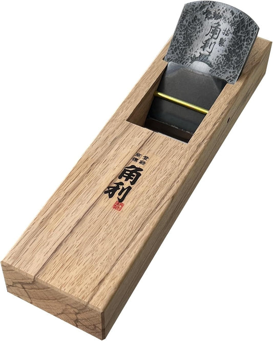 Rabot Japonais KAKURI 50 mm – Kanna double lame finition blanche en chêne (modèle débutant)
