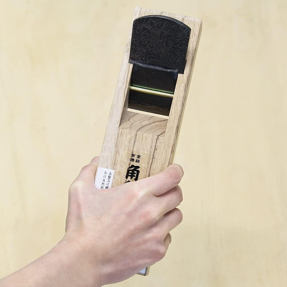 Rabot Japonais KAKURI 50 mm – Kanna double lame finition blanche en chêne (modèle débutant)