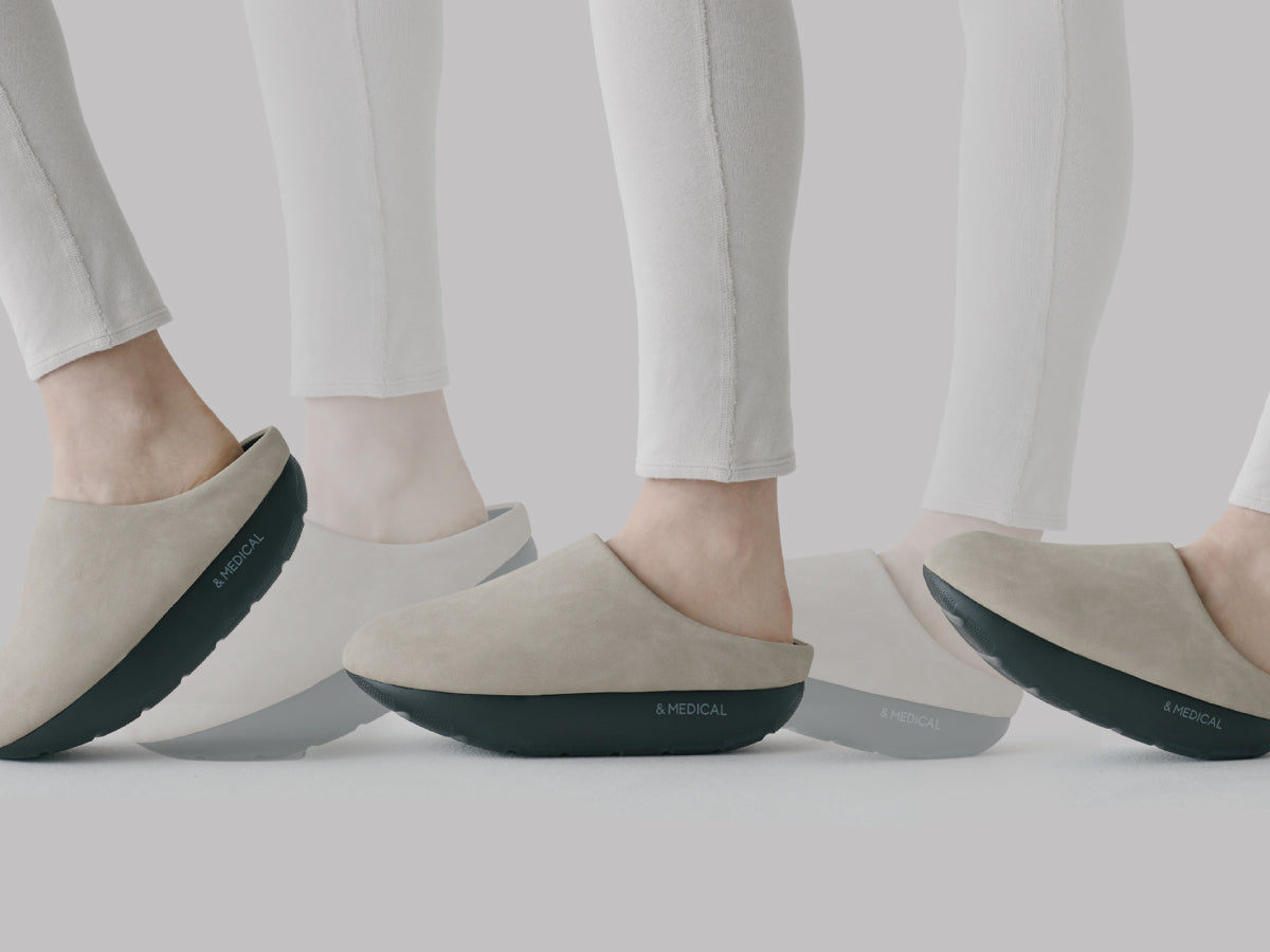 Chaussons Fitness KAMOLEG 2.0 W – Chaussures d’intérieur à semelle arrondie (version bureau en cuir vegan)