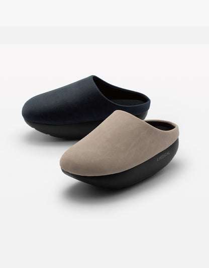 Chaussons Fitness KAMOLEG 2.0 W – Chaussures d’intérieur à semelle arrondie (version bureau en cuir vegan)