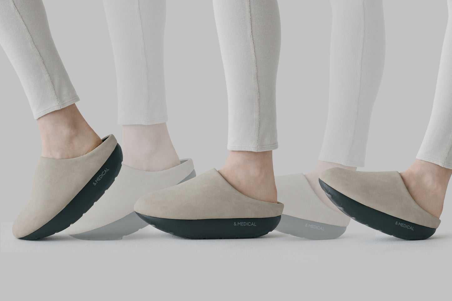 Chaussons Fitness KAMOLEG 2.0 W – Chaussures d’intérieur à semelle arrondie (version bureau en cuir vegan)