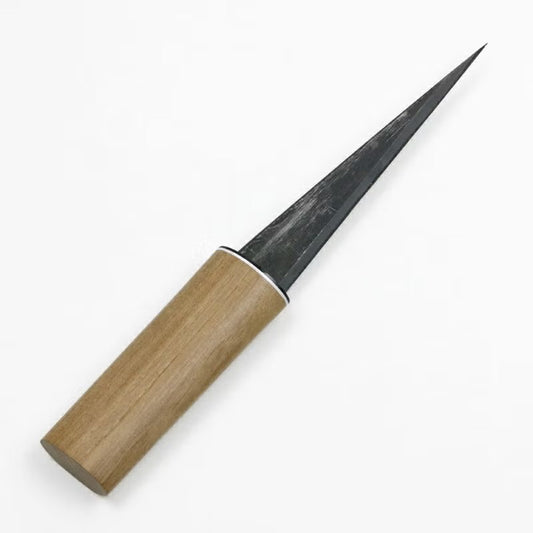 Couteau Japonais Kurikogatana Kikumasamune 135 mm – Couteau Bois et Sculpture Noir Forgé
