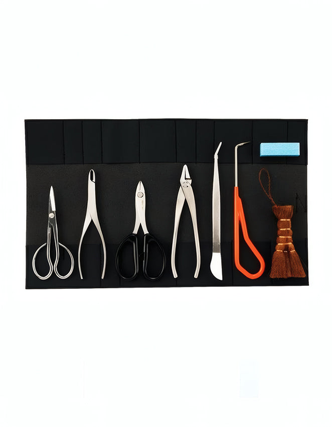 Kit Bonsaï Japonais 8 Outils en Acier Inoxydable – Set complet KIKUWA avec étui (Made in Japan)