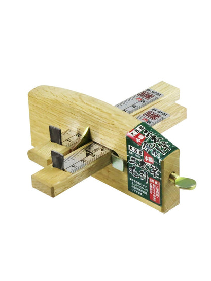 Trusquin Japonais Professionnel KONYO – Kebiki à double tige pour traçage précis du bois