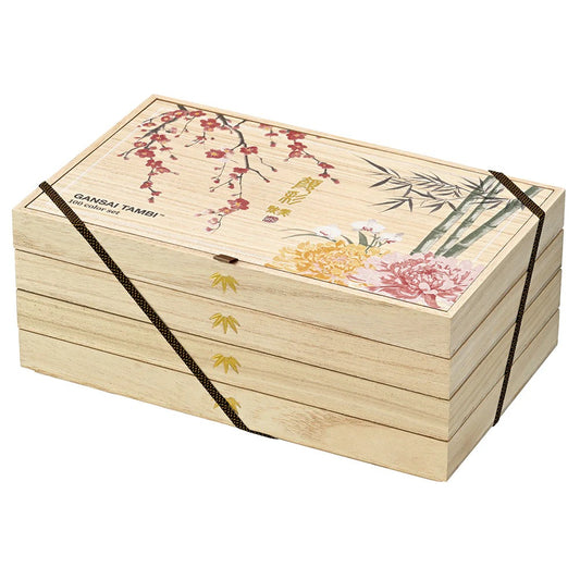 Acuarela japonesa Kuretake Gansai Tambi 100 Colores – Set Premium de Madera de Kiri Edición Limitada