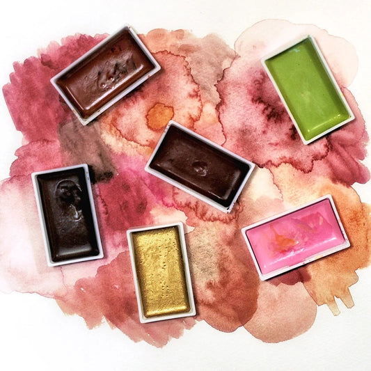Acuarela Japonesa Kuretake Gansai Tambi 48 Colores – Paleta Completa Profesional